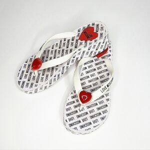 MOSCHINO Love Moschino Heart Flip Flops 36